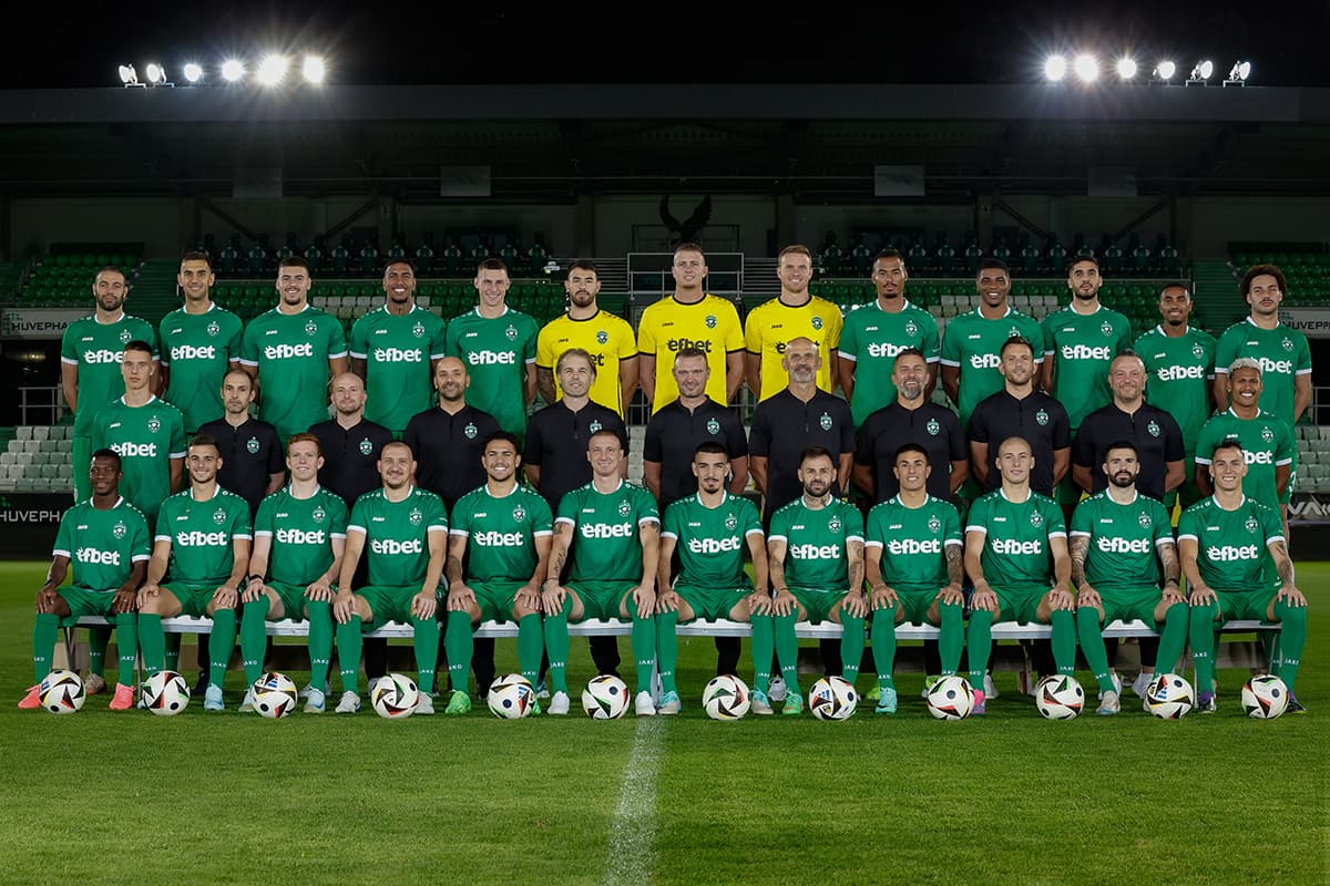 Background image of a football team